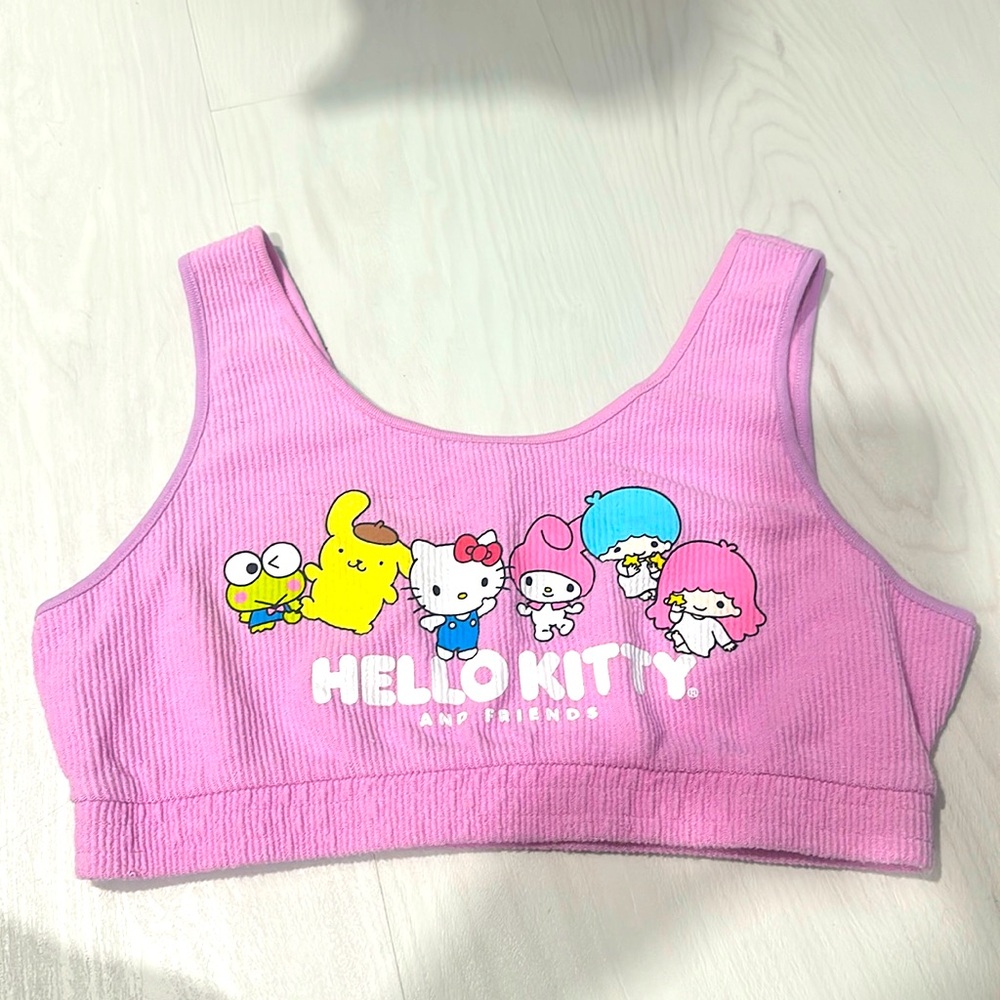 Hello kitty and friends crop top